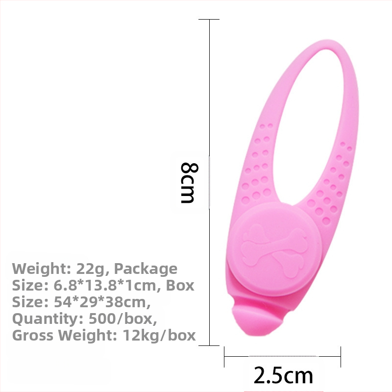 Медальон за домашен любимец, светещ силиконов LED медальон за куче, етикет за куче и котка, аксесоари за домашни любимци против изгубване, когато излизате