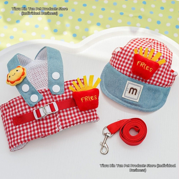 [Κατάστημα] Τηγανητές πατάτες, κοστούμι με σχοινί έλξης για κατοικίδια, ρούχα για γάτες και κουτάβια Four Seasons, αγοράστε με άνεση