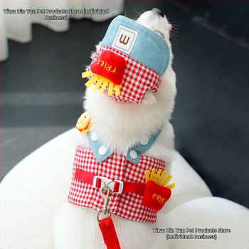 [Κατάστημα] Τηγανητές πατάτες, κοστούμι με σχοινί έλξης για κατοικίδια, ρούχα για γάτες και κουτάβια Four Seasons, αγοράστε με άνεση