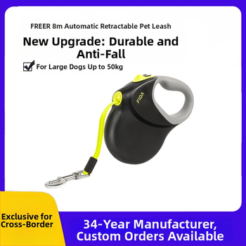 Povodac za kućne ljubimce 8 m povodac za pse najlonski automatski uvlačivi crni povodac za pse oprema za kućne ljubimce
