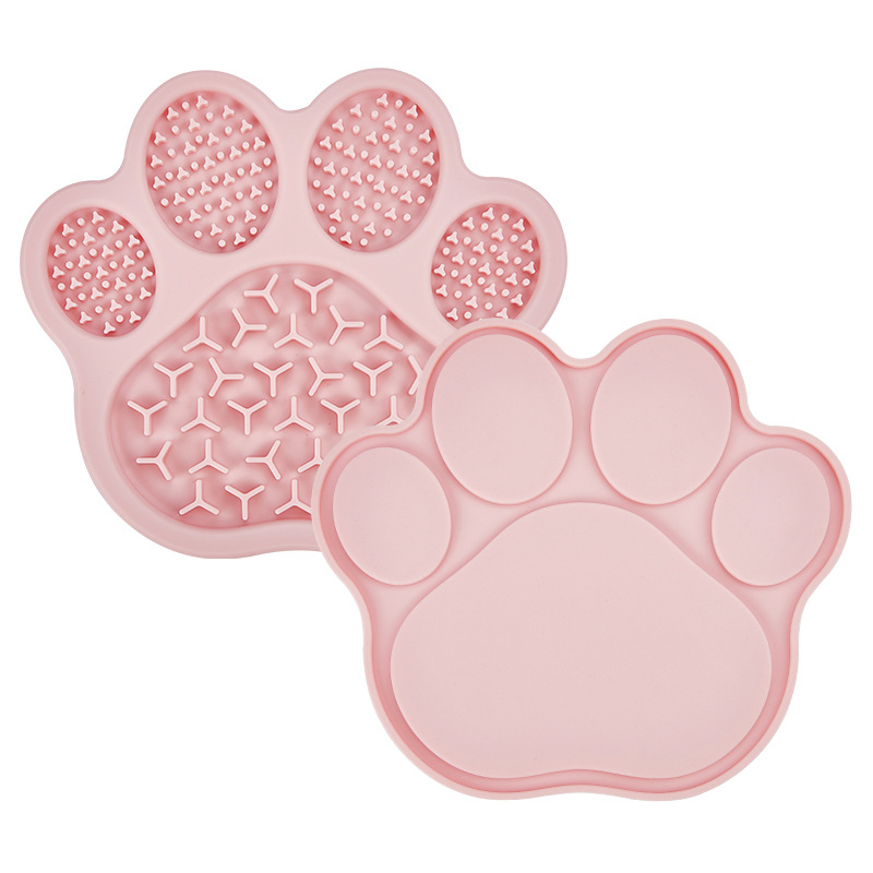 Piiriülene uus silikoonist aeglase toidu lakkumispadi lemmikloomade õhtusöögitaldriku lakkumispadi koputusvastane kasside söögitaldrik lemmikloomatarbed