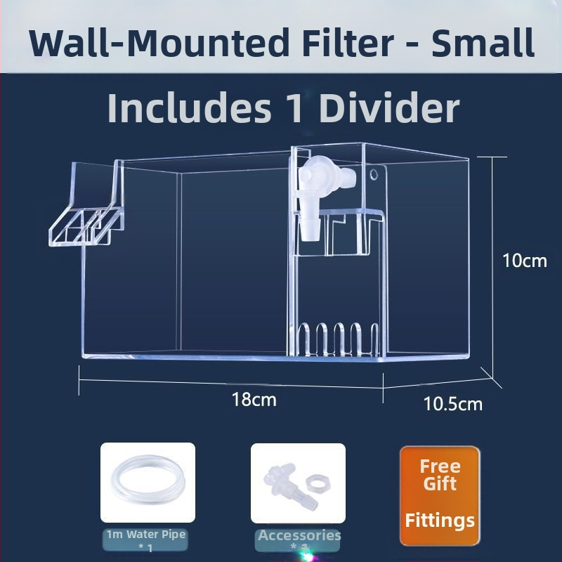 Maza zivju tvertnes filtra ūdens attīrīšanas cikls trīs vienā klusināts ārējais sienas attīrīšanas filtra kaste pilienveida kaste skābekļa padeve