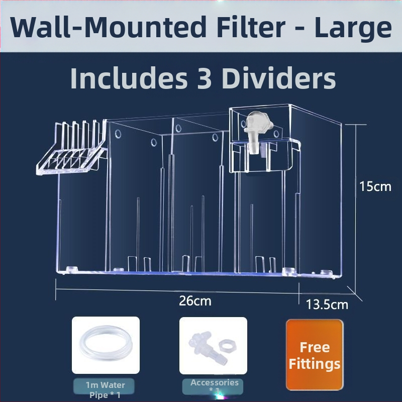 Maza zivju tvertnes filtra ūdens attīrīšanas cikls trīs vienā klusināts ārējais sienas attīrīšanas filtra kaste pilienveida kaste skābekļa padeve