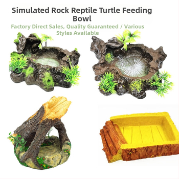 Tehase otsemüük kalapaagi kaunistuseks akvaariumi simuleeritud flokeeritud vaigust veekauss kilpkonna ronimislemmikloomade söögitaldrik flokeeritud kilpkonnanõu