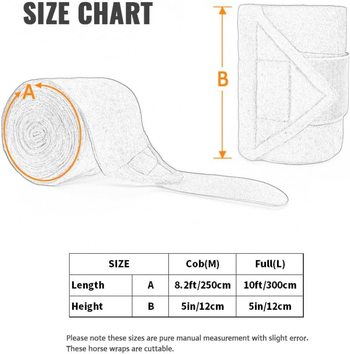 Gamintojo paruoštos poliarinės vilnos arklių tamprės, arklių kojų tvarsčiai, arklių lenktynių tamprės, šokių tamprės, patinimą mažinančios tamprės