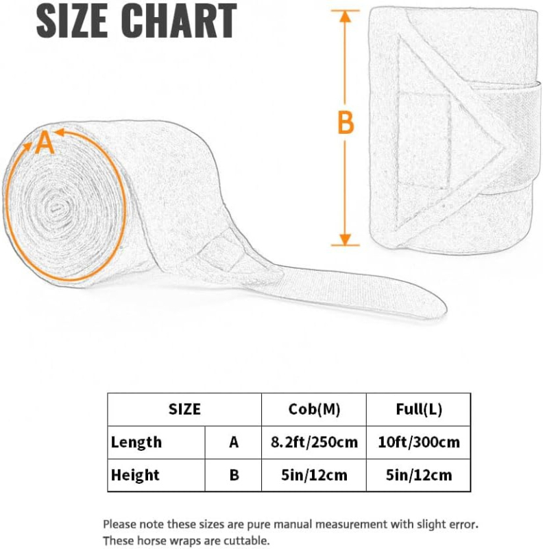 Gamintojo paruoštos poliarinės vilnos arklių tamprės, arklių kojų tvarsčiai, arklių lenktynių tamprės, šokių tamprės, patinimą mažinančios tamprės
