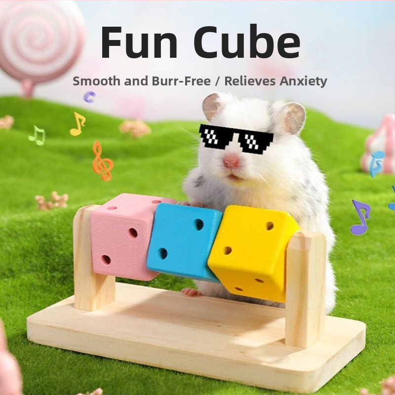 Žiurkėno linksmybės Rubiko kubas medinis žaislas Molariniai reikmenys Auksinio lokio lizdas medinis medinis žaislas iš medžio masyvo, spalvotas kostiumas