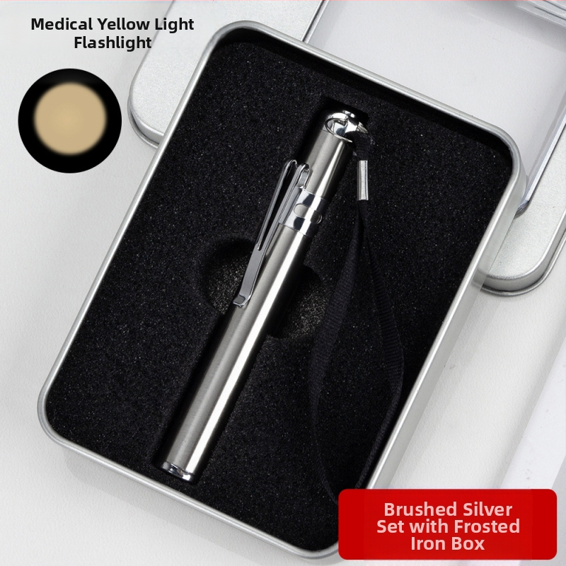 Meditsiinilised väikesed kingitused, millele on kohandatud logo graveerimine, valge valguse patareide vahetamine, üldise läbivaatuse spetsiaalne tagant vajutatav meditsiiniline õpilaspliiats