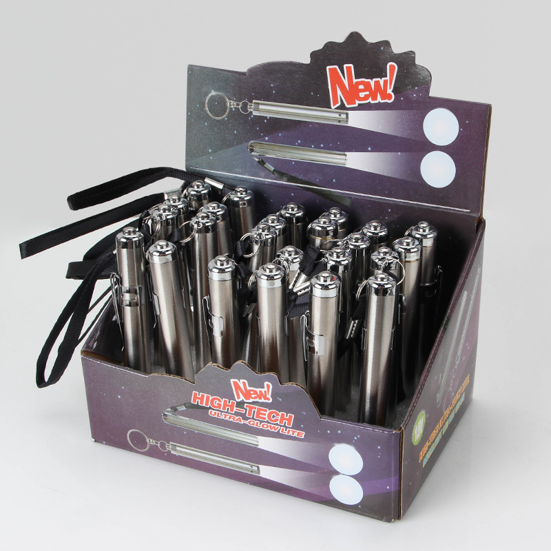 Meditsiinilised väikesed kingitused, millele on kohandatud logo graveerimine, valge valguse patareide vahetamine, üldise läbivaatuse spetsiaalne tagant vajutatav meditsiiniline õpilaspliiats