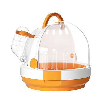 Φορητό κλουβί εξερχόμενου παπαγάλου, σακίδιο πλάτης ταξιδιού για πουλιά με στρογγυλό σχέδιο, δέρμα τίγρης, παιωνία, προμήθειες κλουβιού πουλιών