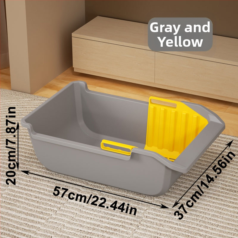 Suur kassiliivkast poolsuletud ämbriga, eemaldatav kassi tualett, kõrgusvastane tara, väline pritsmetega kassi väljaheidete bassein, hulgimüük