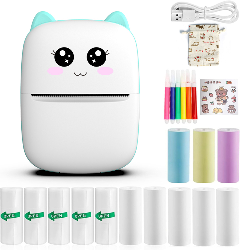 Suur hulk uusi populaarseid väikeseid miniklapiga taskupükste printerimärgistusmasinaid, mida saab ühendada Bluetooth-fotodega ja mis on kaasaskantavad koduseks kasutamiseks.