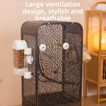 Νέο διαφανές κλουβί πουλιών παπαγάλων πανοραμικό ακρυλικό κλουβί ανθεκτικό στις πιτσιλιές διακοσμητικό βίλα σπίτι κλουβί πουλιών χονδρικής