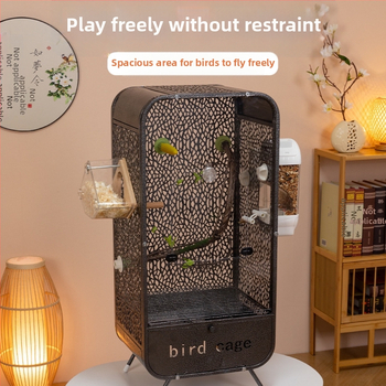Νέο διαφανές κλουβί πουλιών παπαγάλων πανοραμικό ακρυλικό κλουβί ανθεκτικό στις πιτσιλιές διακοσμητικό βίλα σπίτι κλουβί πουλιών χονδρικής