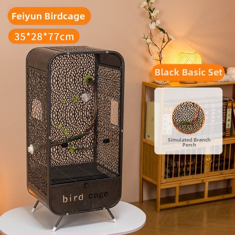 Uus läbipaistev papagoi linnupuuri panoraamne akrüülpuur pritsmekindel dekoratiivne villa kodulinnupuuri vitriinpuuri hulgimüük