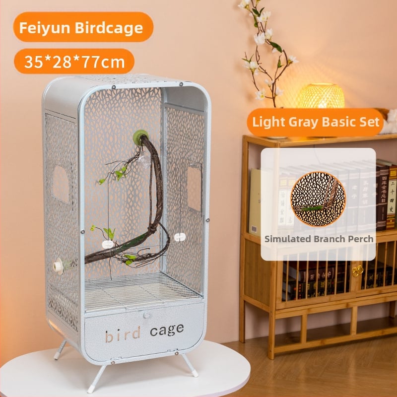 Uus läbipaistev papagoi linnupuuri panoraamne akrüülpuur pritsmekindel dekoratiivne villa kodulinnupuuri vitriinpuuri hulgimüük