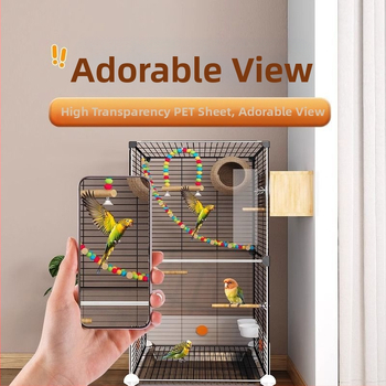 Xz [Συλλέχθηκε 1583 άτομα] Κλουβί πουλιών για παπαγάλους, μεγάλο οικιακό, νέο αντιπυρετικό δέρμα τίγρης, ειδικό σε μαύρο φοίνικας παιώνιας