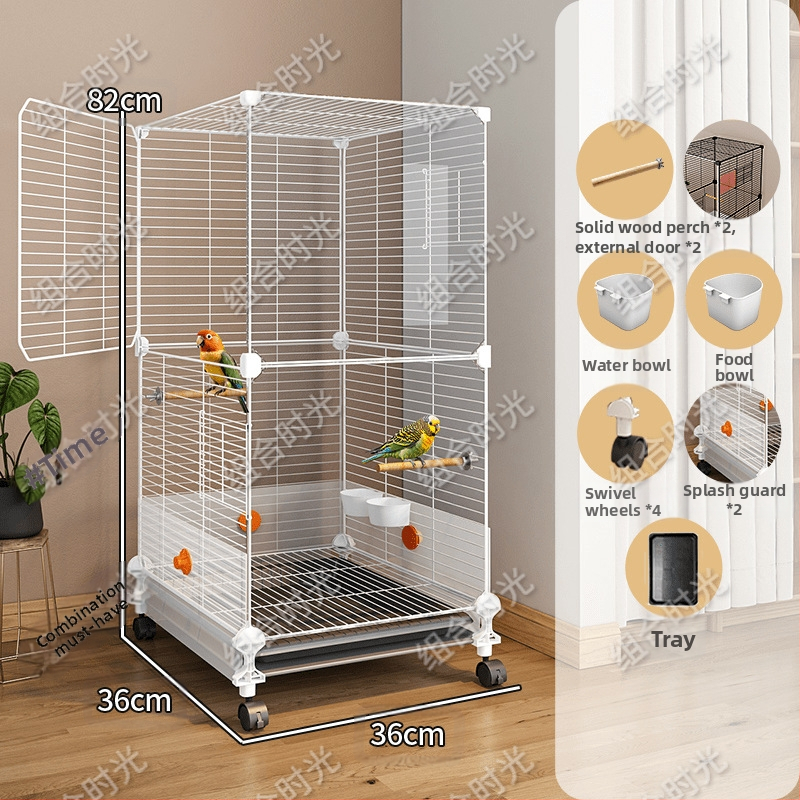 Xz [surinkta 1583 žmonių] Paukščių narvelis, papūgos narvelis, didelis namų apyvokos reikmuo, naujas, apsaugantis nuo purslų, tigro oda, juodas fenikso bijūnas, specialus