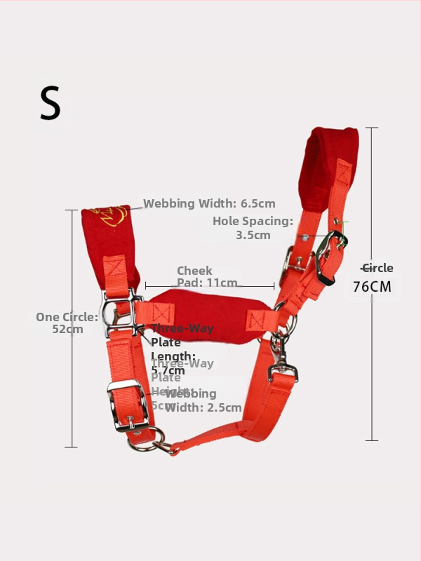 Оглавник за коне, здрав и регулируем хамут за малки и големи коне, подходящ за езда