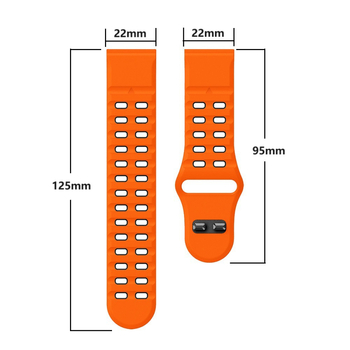 26 мм 22 мм Fenix8 Бързо освобождаваща се катарама с пирони Двуцветна силиконова каишка Fenix8 E 51 мм гривна