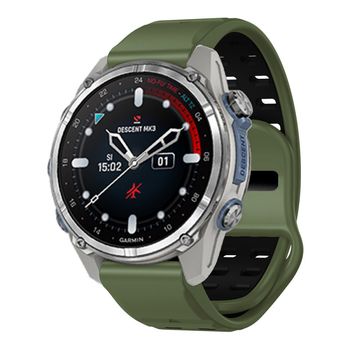 26 мм 22 мм Fenix8 Бързо освобождаваща се катарама с пирони Двуцветна силиконова каишка Fenix8 E 51 мм гривна