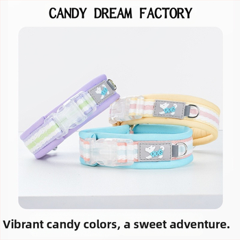 Piiriülene koerakaelarihm, kosmosepuuvillast hingav plahvatuskindel koerarihmaga kaelarihm, mis sobib keskmise suurusega koertele