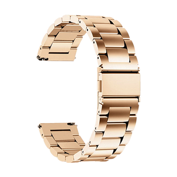 За Apple Samsung Huawei GT Watch Band FITBIT Three Beads Stainless Steel 20mm22mm Xiaomi Watch Strap