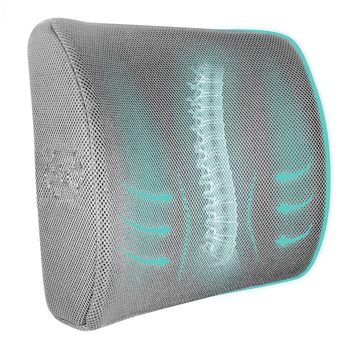 Διασυνοριακή υποστήριξη οσφυϊκής χώρας Amazon για αυτοκίνητο με αφρό μνήμης, εργονομικό μαξιλάρι καρέκλας γραφείου, μαξιλάρι ισχίου, μαξιλάρι υποστήριξης οσφυϊκής χώρας με αργή πλάτη