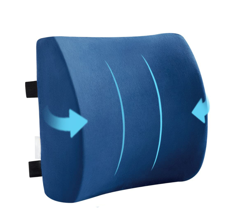 Piiriülene Amazoni auto nimmetugi mäluvahust kontoritooli ergonoomiline puusapadjaga nimmetugi aeglane selg