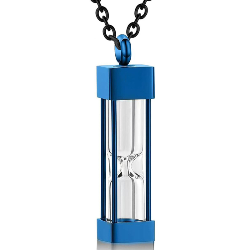 Amazoni kuuma liivakella tuhast ripats, silindriline roostevabast terasest mälestus lemmikloomade perekonna tuhast kaelakee ripats