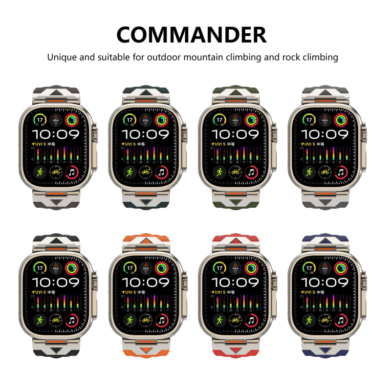 Apple Watchi rihm sobib iWatch Watch Strap S10 kellarihmale Commander metallist Apple Watchi rihm silikoonist kellarihm