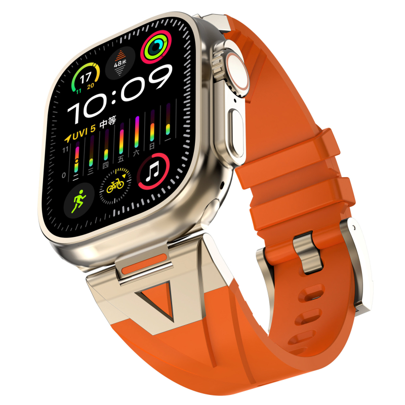 Apple Watchi rihm sobib iWatch Watch Strap S10 kellarihmale Commander metallist Apple Watchi rihm silikoonist kellarihm