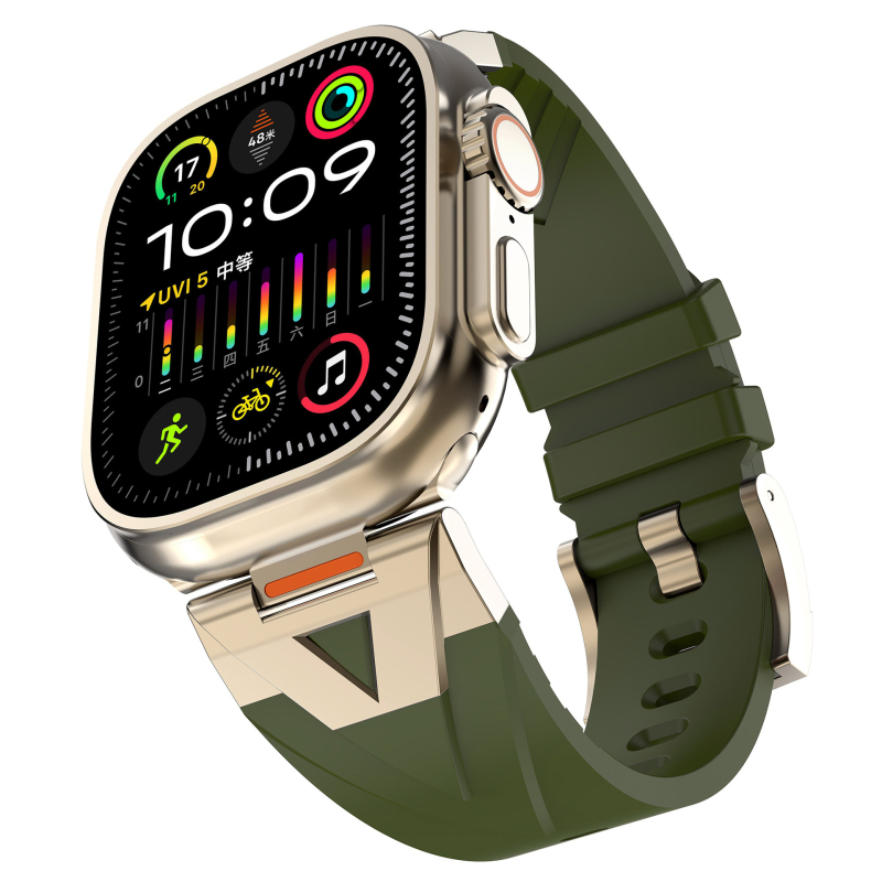 Apple Watchi rihm sobib iWatch Watch Strap S10 kellarihmale Commander metallist Apple Watchi rihm silikoonist kellarihm