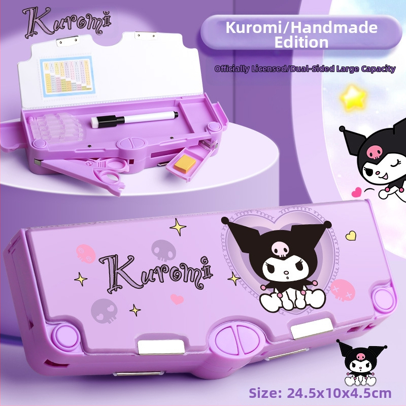 Ärge ostke kodumaise e-kaubanduse jaoks】Multifunktsionaalne kirjatarvete karp, ehtne Sanrio tüdrukute kombineeritud lukuga pliiatsiümbris mehhanismiga