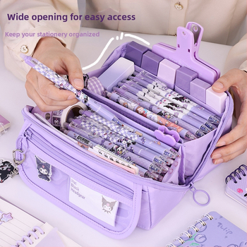 Τσάντα μολυβιών 9 στρώσεων, μεγάλης χωρητικότητας, ανθεκτική στη βρωμιά, χαριτωμένη τσάντα γάλακτος Huhu ins, υψηλής αξίας, για μαθητές δημοτικού, κουτί μολυβιών Advanced Sense