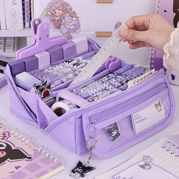 Τσάντα μολυβιών 9 στρώσεων, μεγάλης χωρητικότητας, ανθεκτική στη βρωμιά, χαριτωμένη τσάντα γάλακτος Huhu ins, υψηλής αξίας, για μαθητές δημοτικού, κουτί μολυβιών Advanced Sense