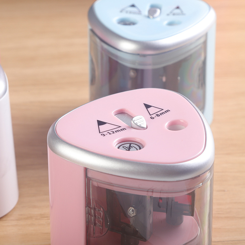 Elektrinis pieštukų drožtukas automatinis plastikinis pieštukų drožtukas meno tapybos pieštukų drožtukas studentų reikmenys pieštukų drožtukas