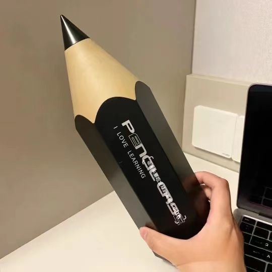 Recipiente pentru stilouri în formă de creion, pentru studenți, cu capac, rezistent la praf, pentru papetărie, depozitare pentru stilouri, cutie de depozitare, găleată, cartuș de pensule cosmetice