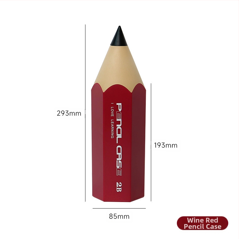 Zīmuļa formas pildspalvu konteineri studentiem, radošs galds ar vāku, putekļu necaurlaidīgs kancelejas preču uzglabāšanas pildspalvu kaste, uzglabāšanas spainis, kosmētikas otu kaste