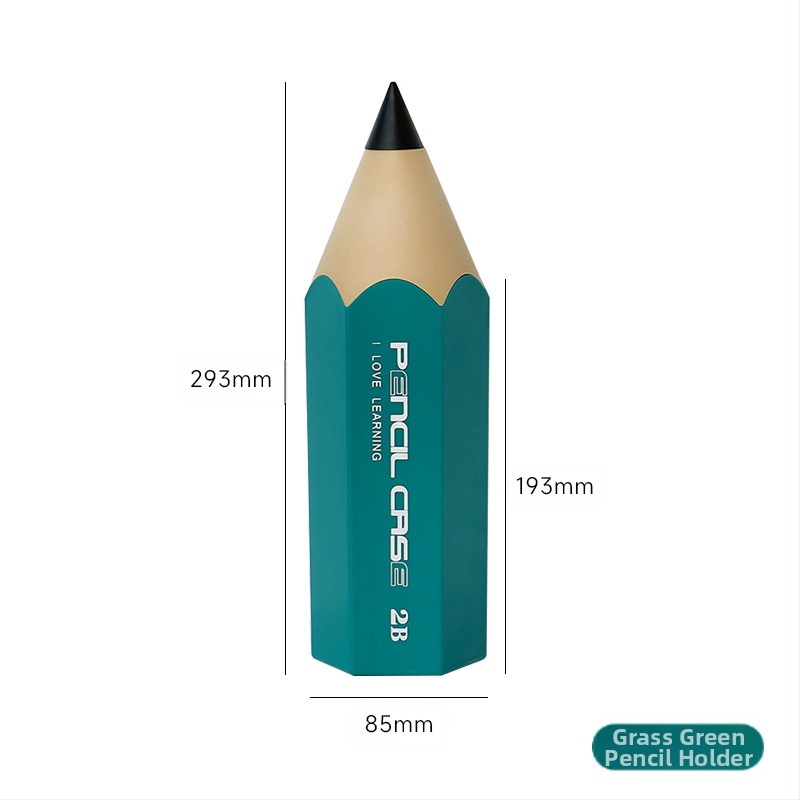 Zīmuļa formas pildspalvu konteineri studentiem, radošs galds ar vāku, putekļu necaurlaidīgs kancelejas preču uzglabāšanas pildspalvu kaste, uzglabāšanas spainis, kosmētikas otu kaste