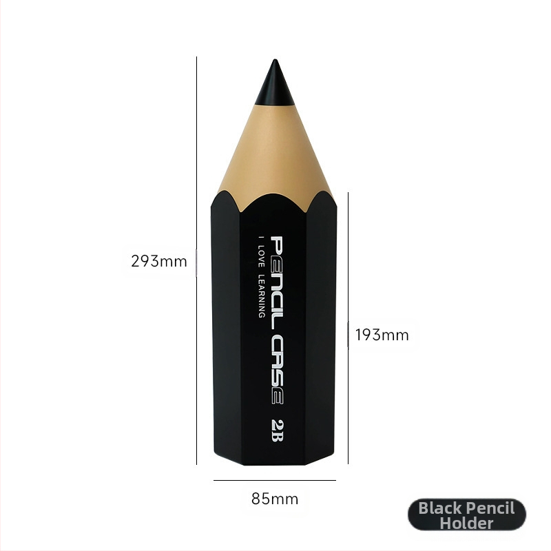 Zīmuļa formas pildspalvu konteineri studentiem, radošs galds ar vāku, putekļu necaurlaidīgs kancelejas preču uzglabāšanas pildspalvu kaste, uzglabāšanas spainis, kosmētikas otu kaste