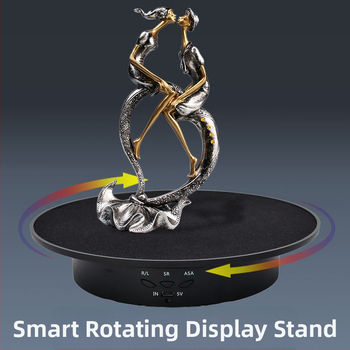 20 cm intelligentne elektriline pöörlev ekraaniplaat staatiline lauaklamber peegli koormus 8 kg fotograafia otsevideo filmimine