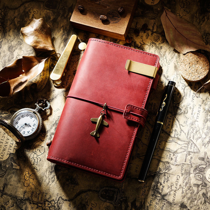 Uus reisimärkmik, retrohõbedast märkmik, käsitsi valmistatud lahtiste lehtedega märkmik, päevik, kaasaskantav retrotrend