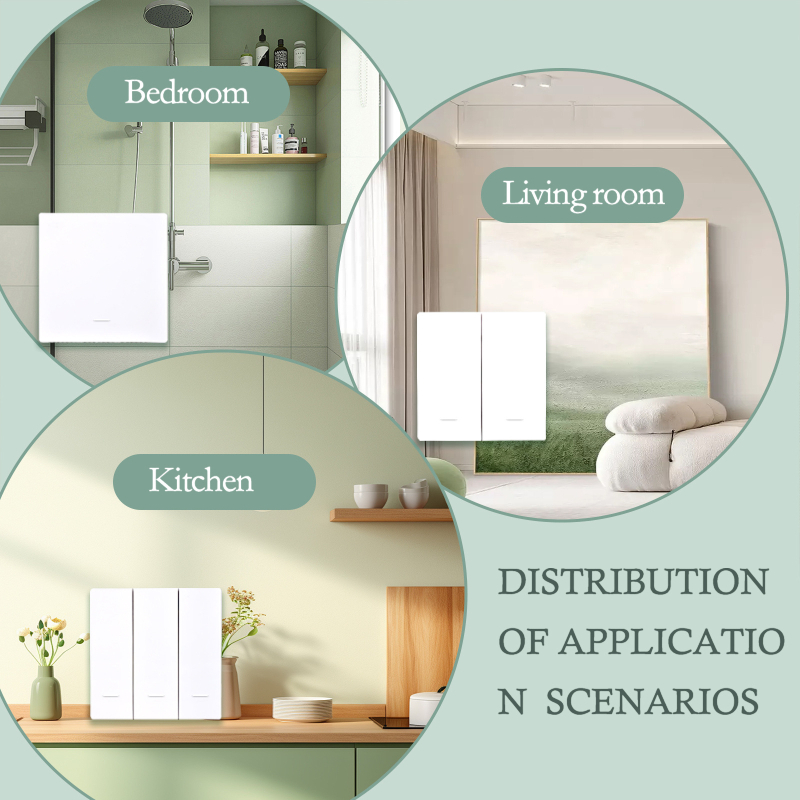 Tarpvalstybinis populiarus savaime generuojantis belaidis jungiklis naudojimui namuose, vieno valdymo į dvigubą valdymą, kelių valdiklių valdymas, be baterijų, be laidų, galima prijungti pagal pageidavimą