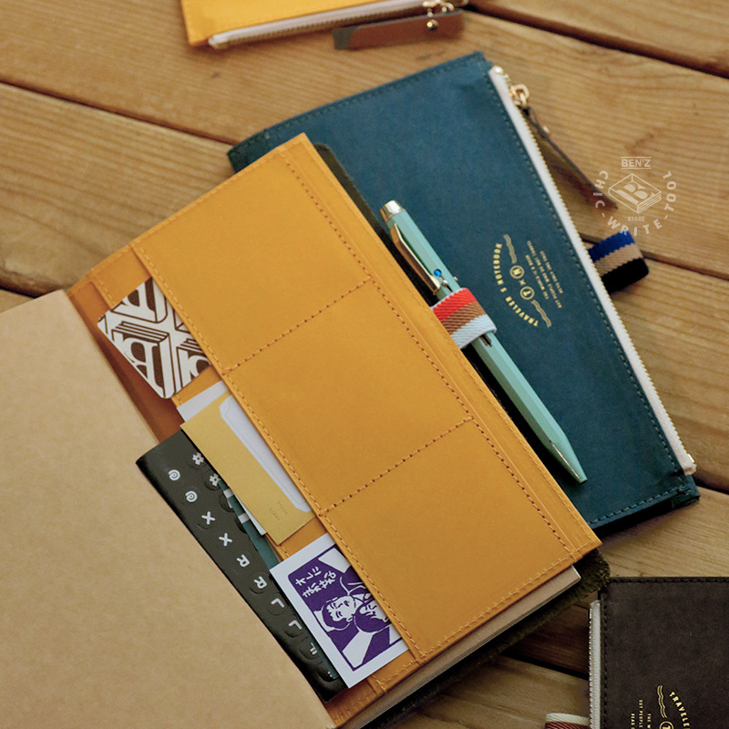 Mitme TN tõmblukuga hoiukoti aksessuaarid DuPonti paberist reisiraamat, pestud loomanahast arvete kott ümbritsev