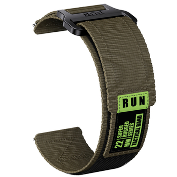 Κατάλληλο για λουράκι νάιλον Huawei Gt4 Garmin Jiaming 155 265 Samsung Tactical Nylon Velcro