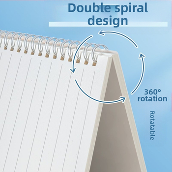 Sabiezināta studentu spirālveida piezīmju grāmatiņa B5 vienkārša horizontāla līnija ar augstu krāsu vērtību a5 vidusskolas koledžas studentu pēcdiploma iestājeksāmens