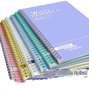 Sabiezināta studentu spirālveida piezīmju grāmatiņa B5 vienkārša horizontāla līnija ar augstu krāsu vērtību a5 vidusskolas koledžas studentu pēcdiploma iestājeksāmens