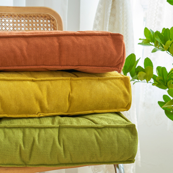 Μαξιλάρι Nordic Style Ins από μονόχρωμο σενίλ γραφείου, μαξιλάρι καρέκλας με πάχος, μαξιλάρι παραθύρου κόλπου, τατάμι φουτόν υπνοδωματίου