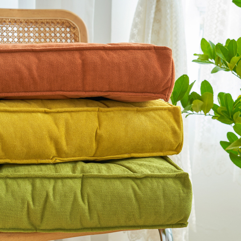 Põhjamaade stiilis sisetald, ühevärviline padi, kontori šenill, paksendatud toolipadi, magamistoa laheakna padi, tatami futon